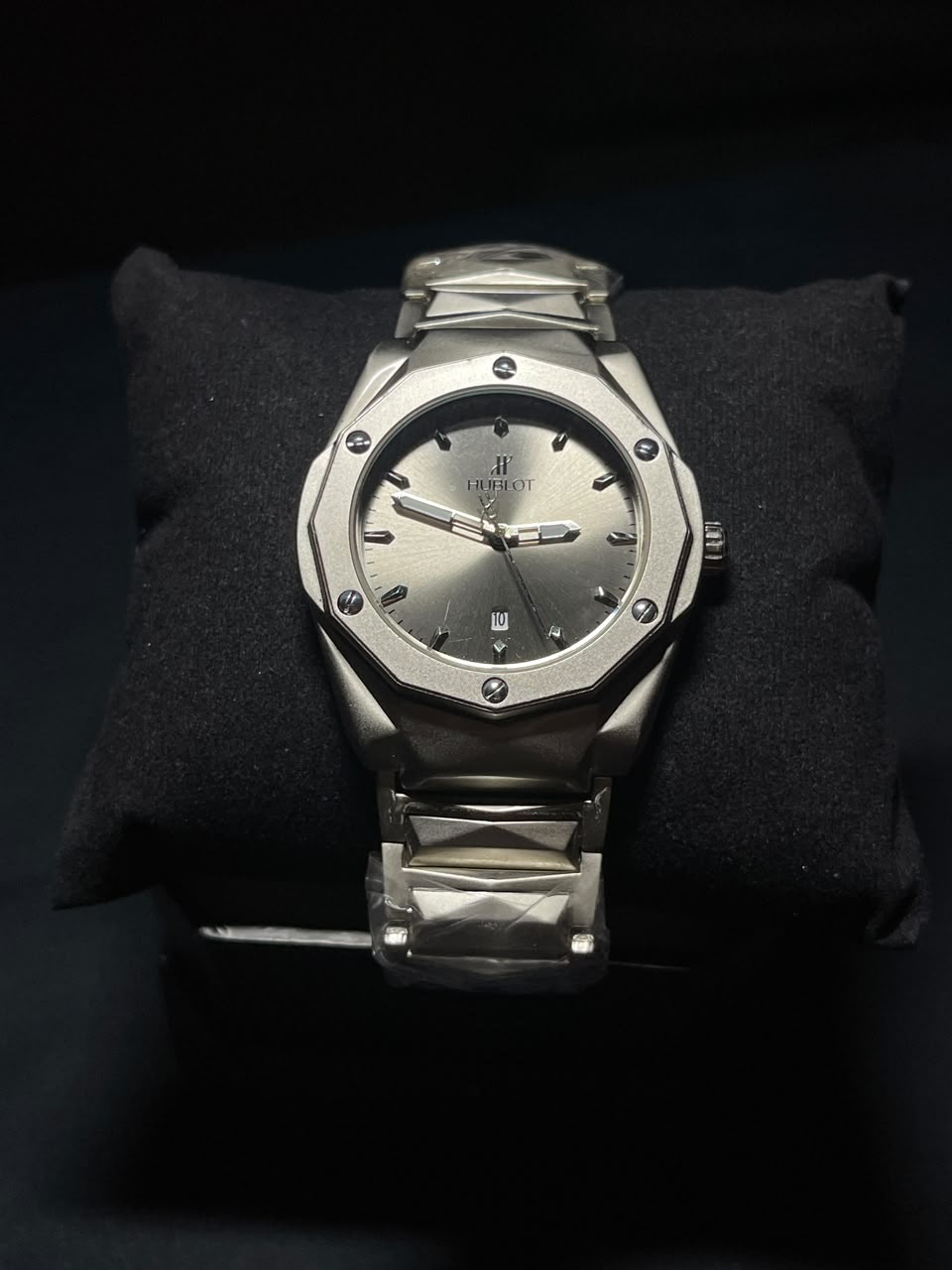 Hublot-Style Titanium Octagonal Watch