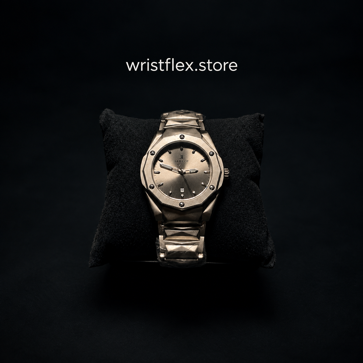Hublot-Style Titanium Octagonal Watch