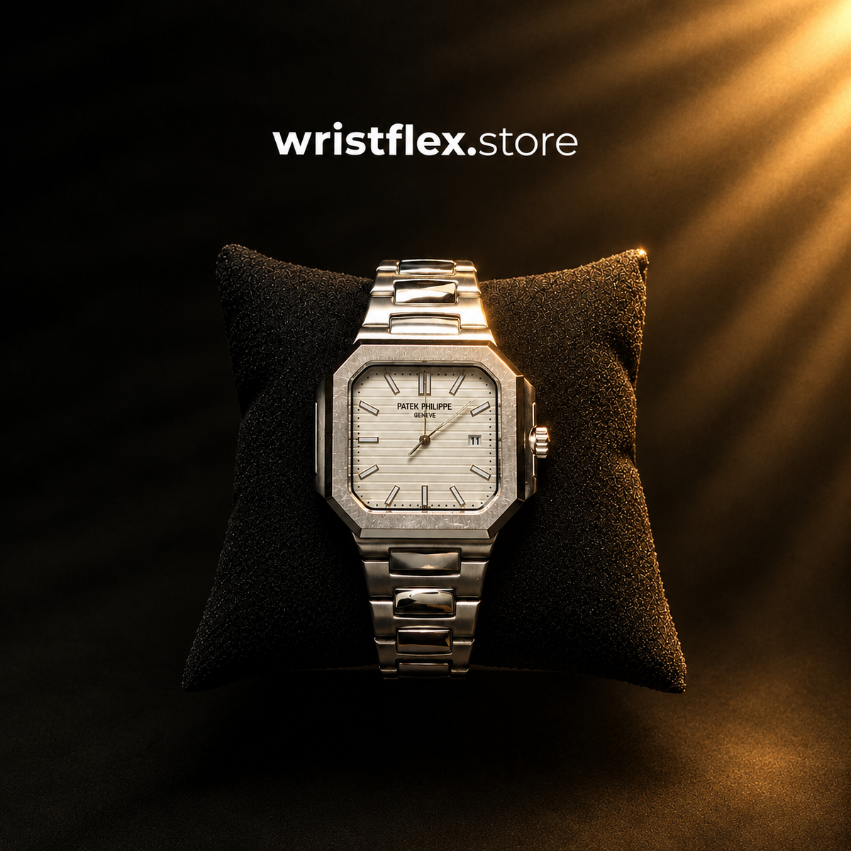 Cubitus-style, silver/white dial
